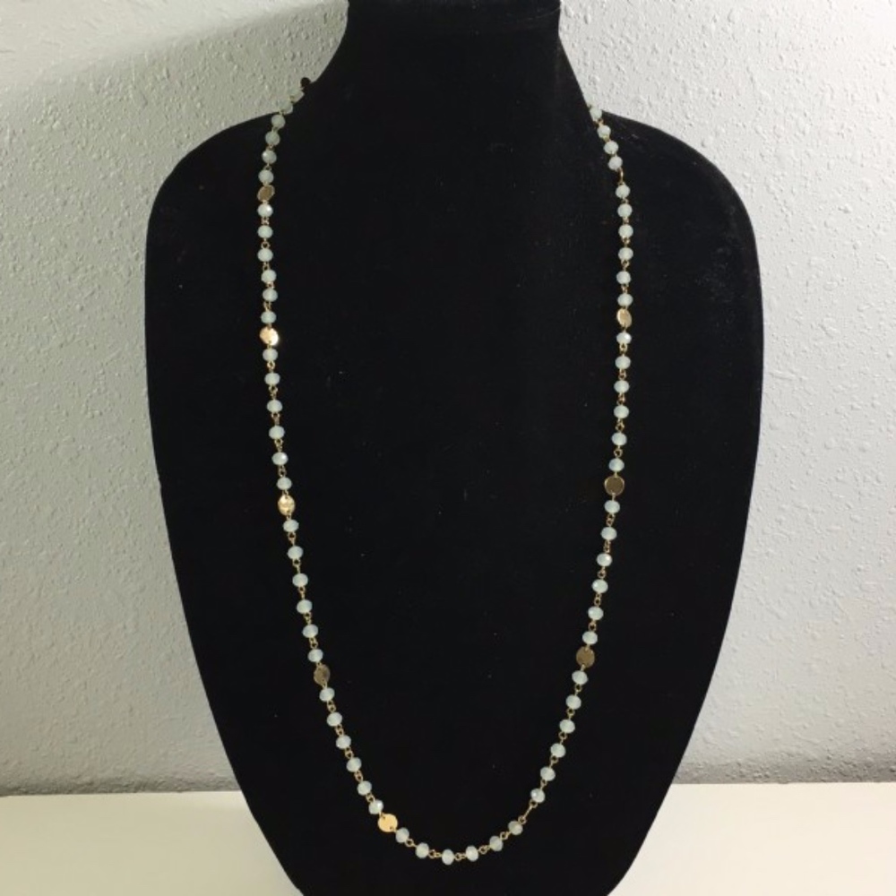 Banana Republic Mint Green Necklace Long Beads